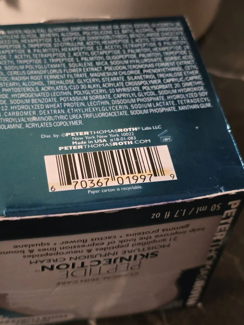 Peter Thomas Roth hydrating peptide